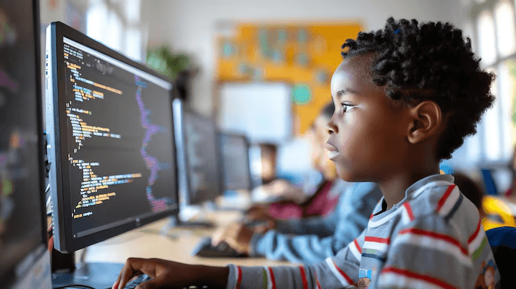 Students learning together