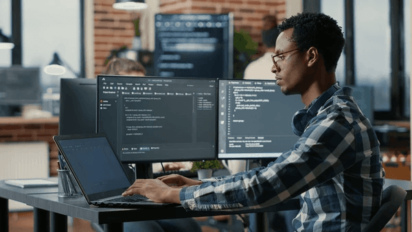 Developers working